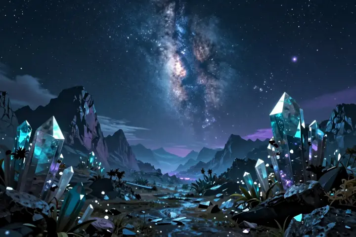 Grok Imagine Image 2 fantasy landscape sample