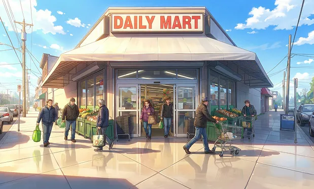 Anime street scene